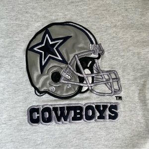 Dallas Cowboys Helmet Logo Sweatshirt VINTAGE NFL Nutmeg Mills Mens Large